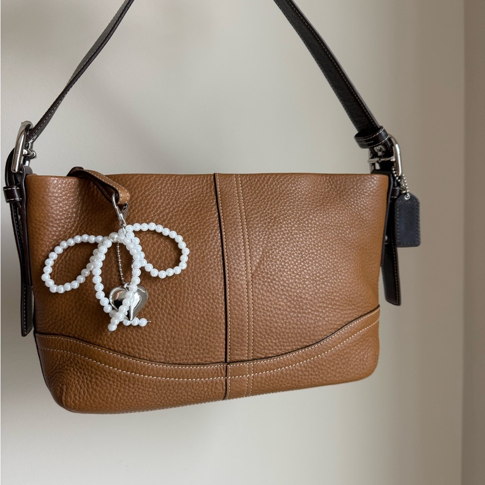 Brown Coach Leather Shoulder Bag